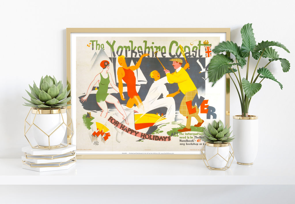 Yorkshire Coast For Happy Holidays -Lner - 11X14inch Premium Art Print