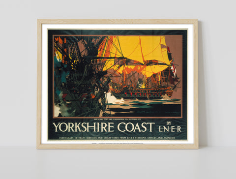 Yorkshire Coast - Paul Jones Sept 1779 Art Print