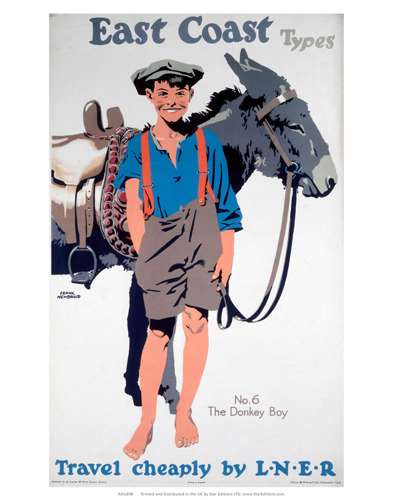 East Coast Types - The Donkey Boy 24" x 32" Matte Mounted Print