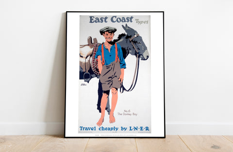 East Coast Types No 6 The Donkey Boy - Premium Art Print