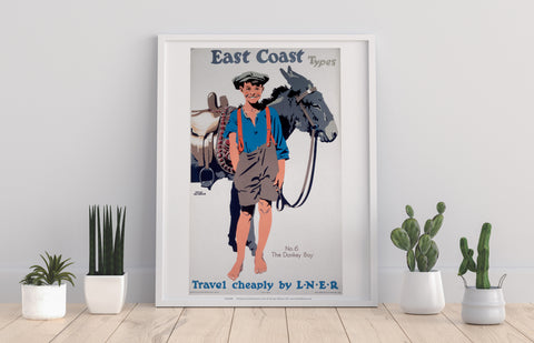 East Coast Types No 6 The Donkey Boy - Premium Art Print