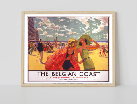 The Belgian Coast Via Harwich - 11X14inch Premium Art Print