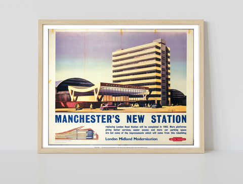 Manchester's New Station - 11X14inch Premium Art Print