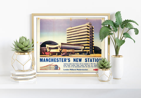 Manchester's New Station - 11X14inch Premium Art Print