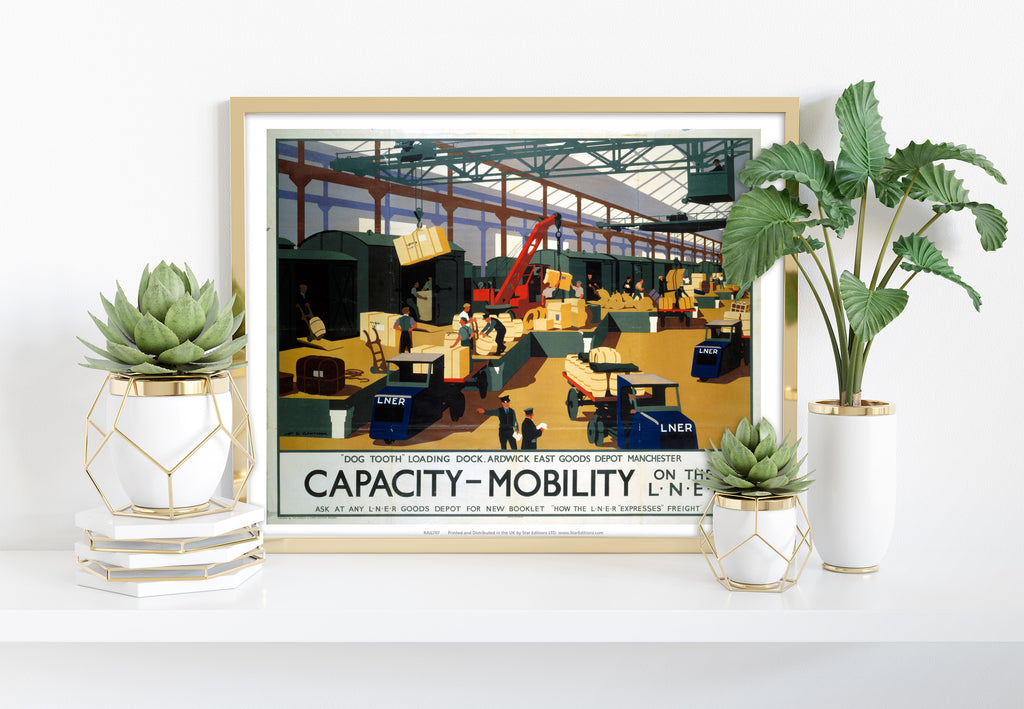 Capacity And Mobility - Dog Tooth Loading Dock - Art Print