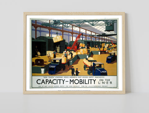 Capacity And Mobility - Dog Tooth Loading Dock - Art Print