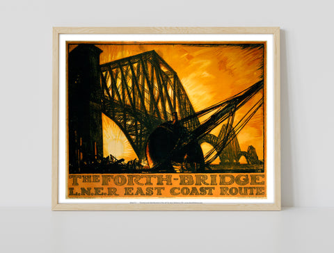 The Forth Bridge - Lner East Coast Route - 11X14inch Premium Art Print