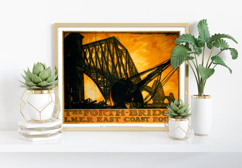 The Forth Bridge - Lner East Coast Route - 11X14inch Premium Art Print