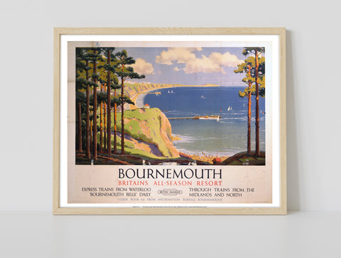 Bournemouth - Britains All Season Resort - 11X14inch Premium Art Print