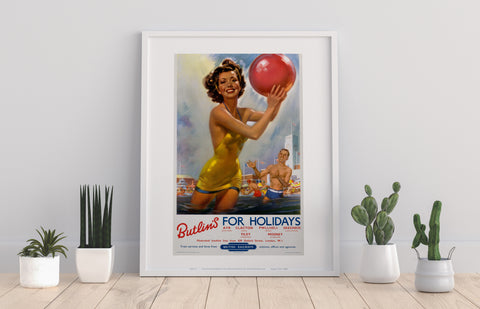 Butlins For Holidays - Railway Art Print