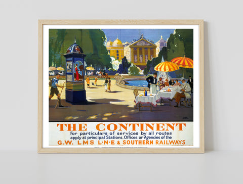 The Continent Fountain - Gw Lms And Southern - Art Print