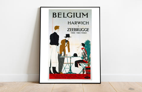 Belgium - Harwich To Zeebrugge Restaurant - Art Print