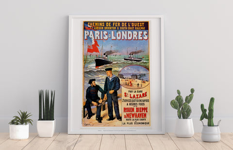 Paris A Londres - Sailors Par La Gare - Premium Art Print