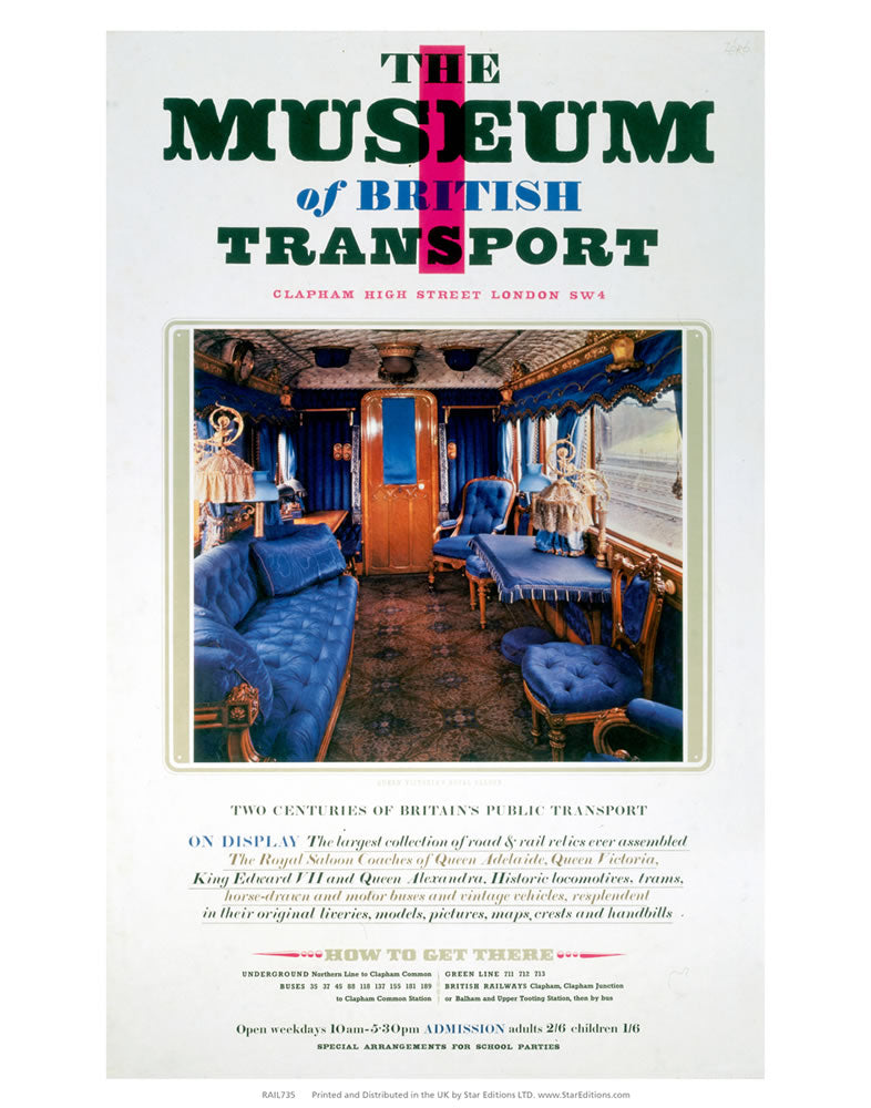 The Museum of British Transport - Clapham High steer Royal Carriae 24" x 32" Matte Mounted Print