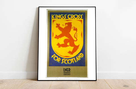 Kings Cross For Scotland Shield Lner Poster - Art Print