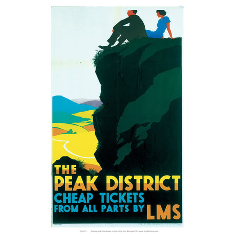 Peak District cheap tickets from all parts - LMS 24" x 32" Matte Mounted Print