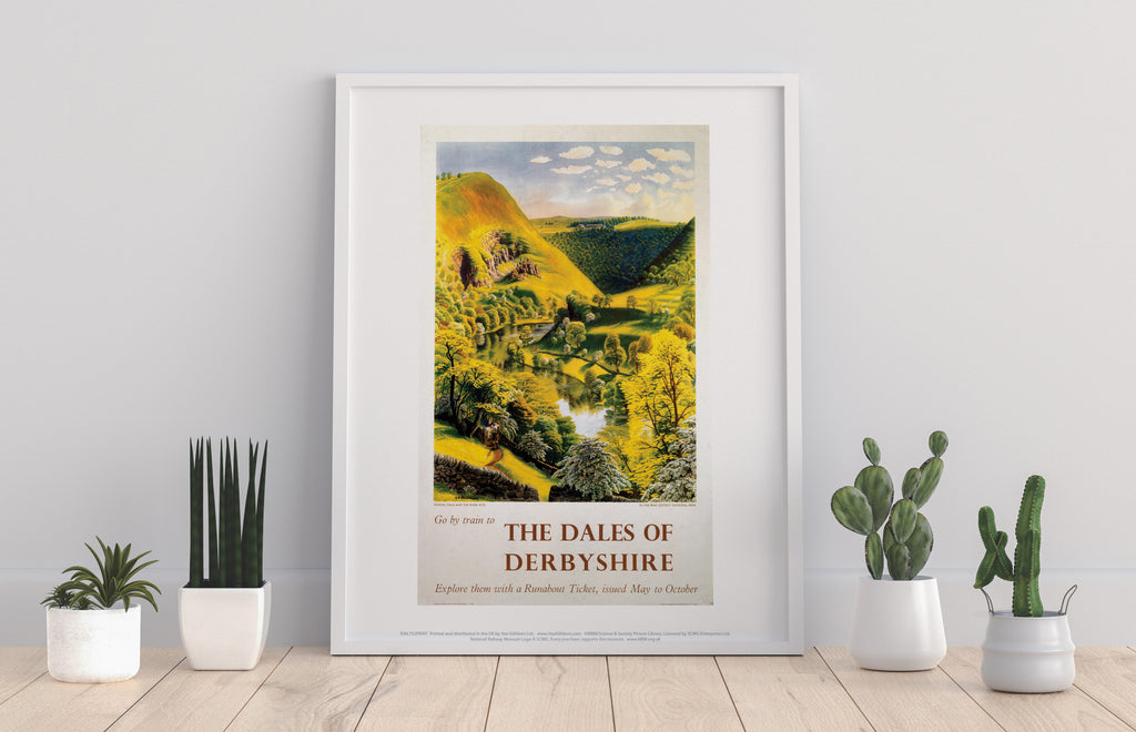 The Dales Of Derbyshire - Go By Train - Premium Art Print