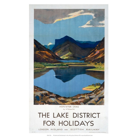 The Lake district for Holidays - Honister Crag 24" x 32" Matte Mounted Print