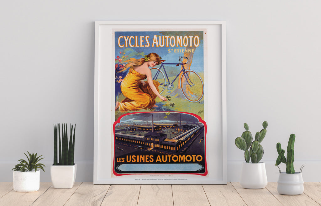 Cycles Automoto - Les Usines Automoto - Premium Art Print