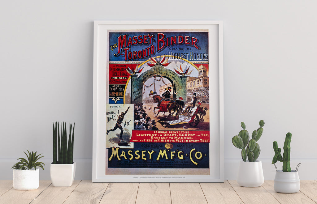 Massey-Toronto Binder - Mfg Co - 11X14inch Premium Art Print
