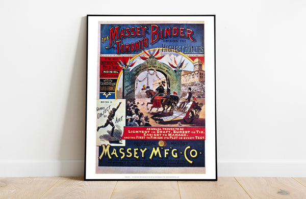 Massey-Toronto Binder - Mfg Co - 11X14inch Premium Art Print – Star ...