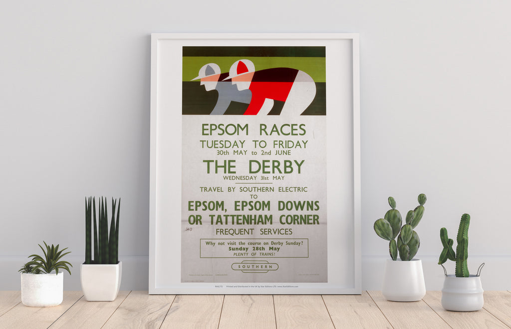 Epsom Races - The Derby - 11X14inch Premium Art Print