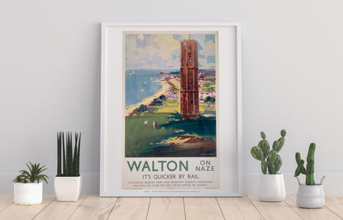 Walton-On-Naze, Quicker By Rail - 11X14inch Premium Art Print