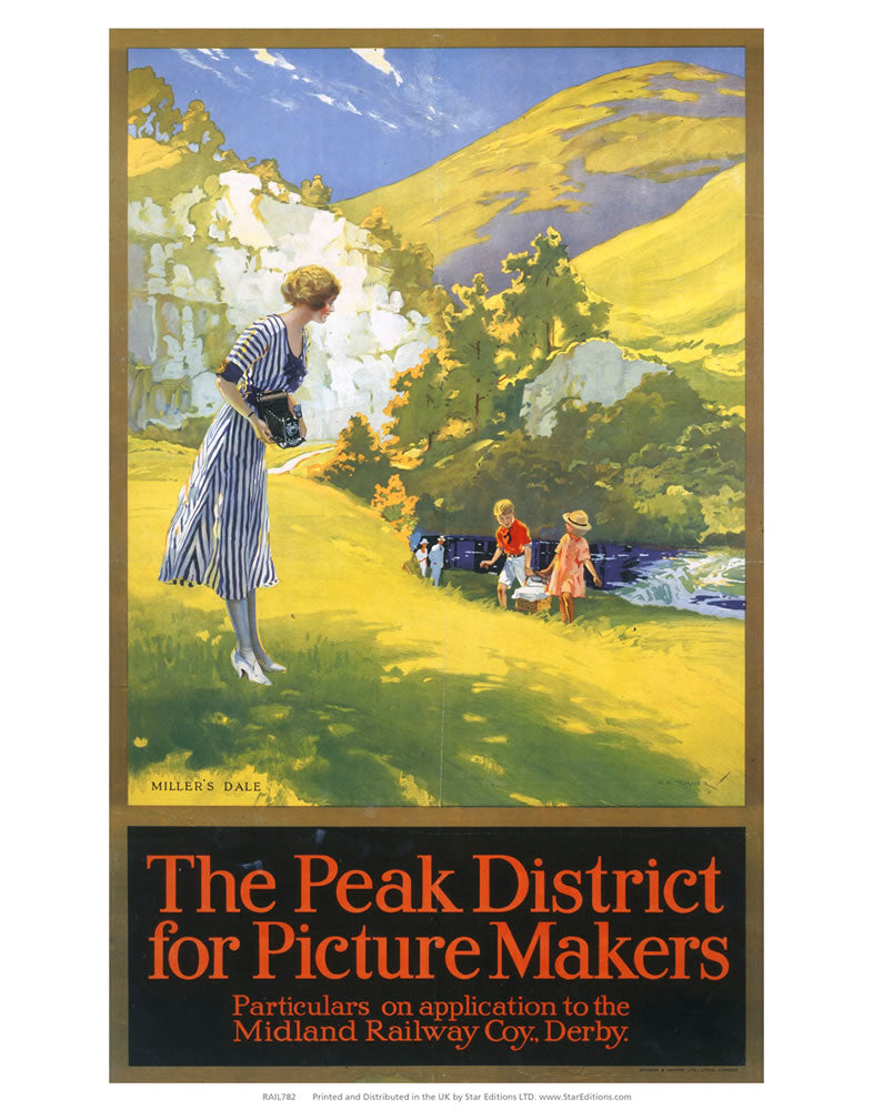 The Peak District for Picture makers - Hillside family 24" x 32" Matte Mounted Print