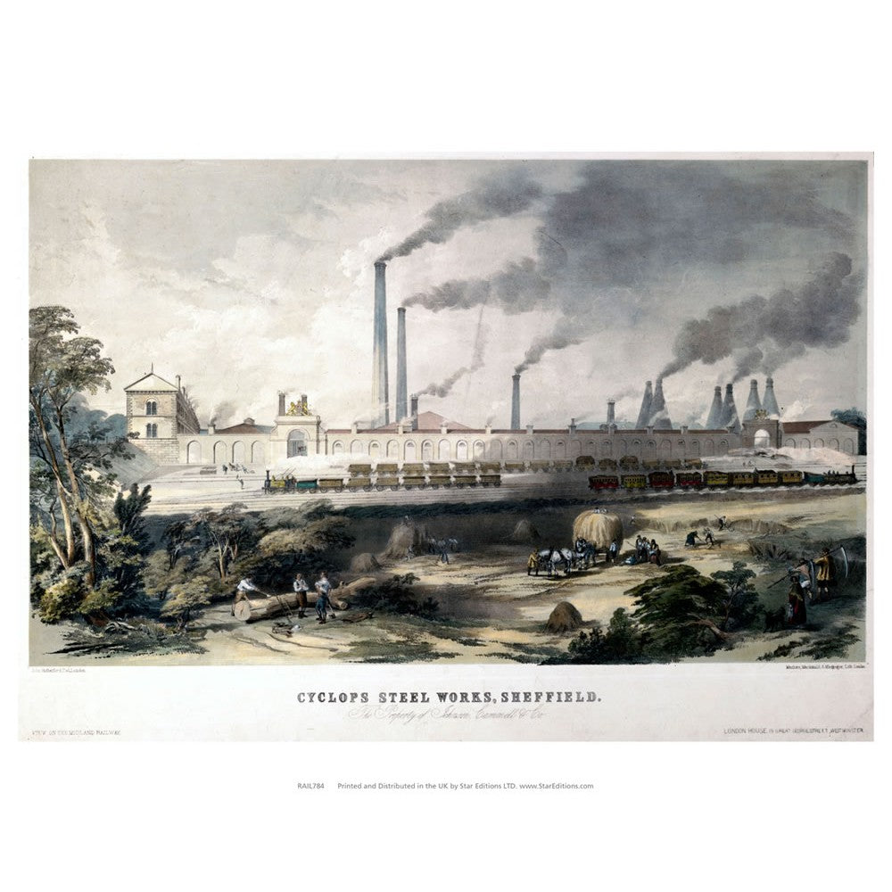 Steel Works Train Cyclops Steel works sheffield - Steel works train yard – Star Editions