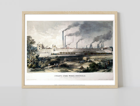 Cyclops Steel Works Sheffield - 11X14inch Premium Art Print