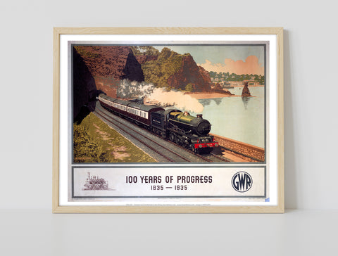 100 Years Of Progress - 1835 1935 Gwr - Premium Art Print