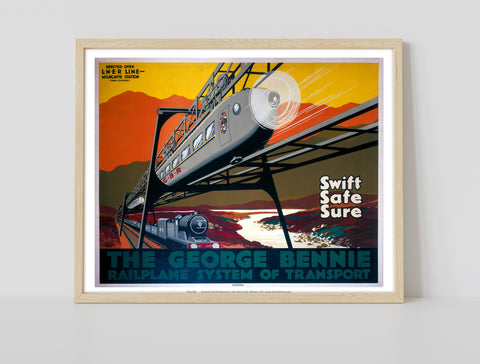 George Bennie Railplane System - Art Print