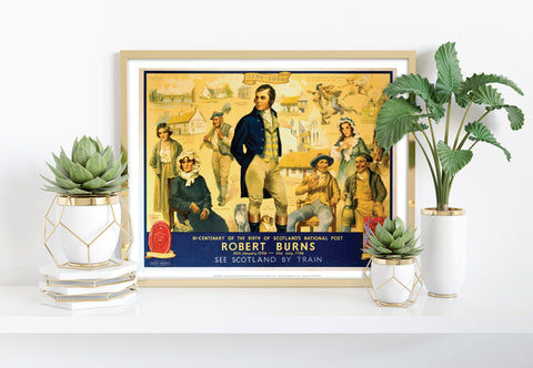 Robert Burns - See Scotland By Train - Premium Art Print