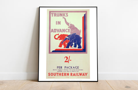 Trunks In Advance - Southern Railway - Premium Art Print