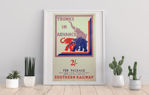 Trunks In Advance - Southern Railway - Premium Art Print