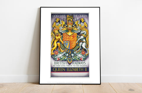 British Railways Tribute To Queen Elizabeth Ii - Art Print