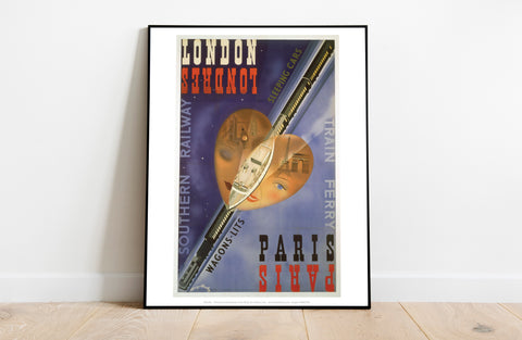 Southern Railway Train Ferry - London To Paris - Art Print