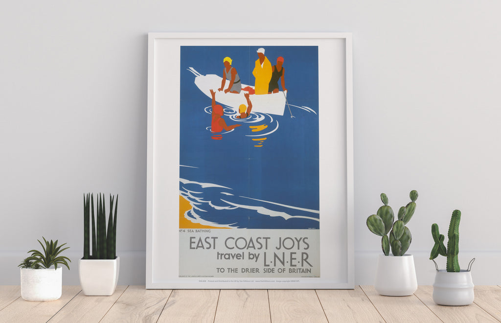 East Coast Joys No 4 Sea Bathing Lner - Premium Art Print