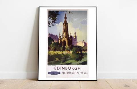 Edinburgh - The Scott Monument British Railways Art Print