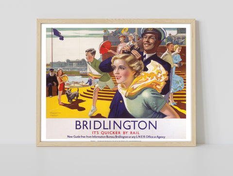 Bridlington, Quicker By Rail - Seaside Fun - Art Print