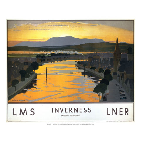 Inverness at sunset 24" x 32" Matte Mounted Print