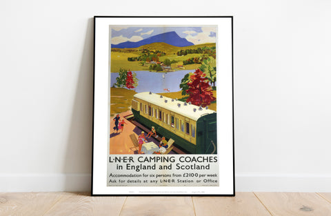 Camping Coaches In England And Scotland - Art Print