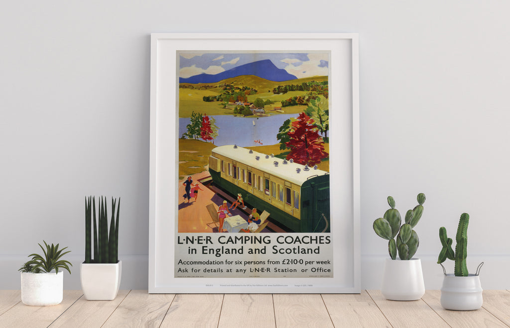 Camping Coaches In England And Scotland - Art Print