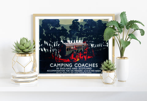 Camping Coaches, England And Scotland - Premium Art Print