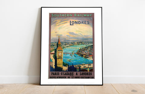 Southern Rail - Londres To Paris St Lazare - Art Print