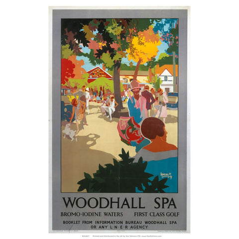 Woodhall Spa Dromo-Iodine waters and first class golf 24" x 32" Matte Mounted Print