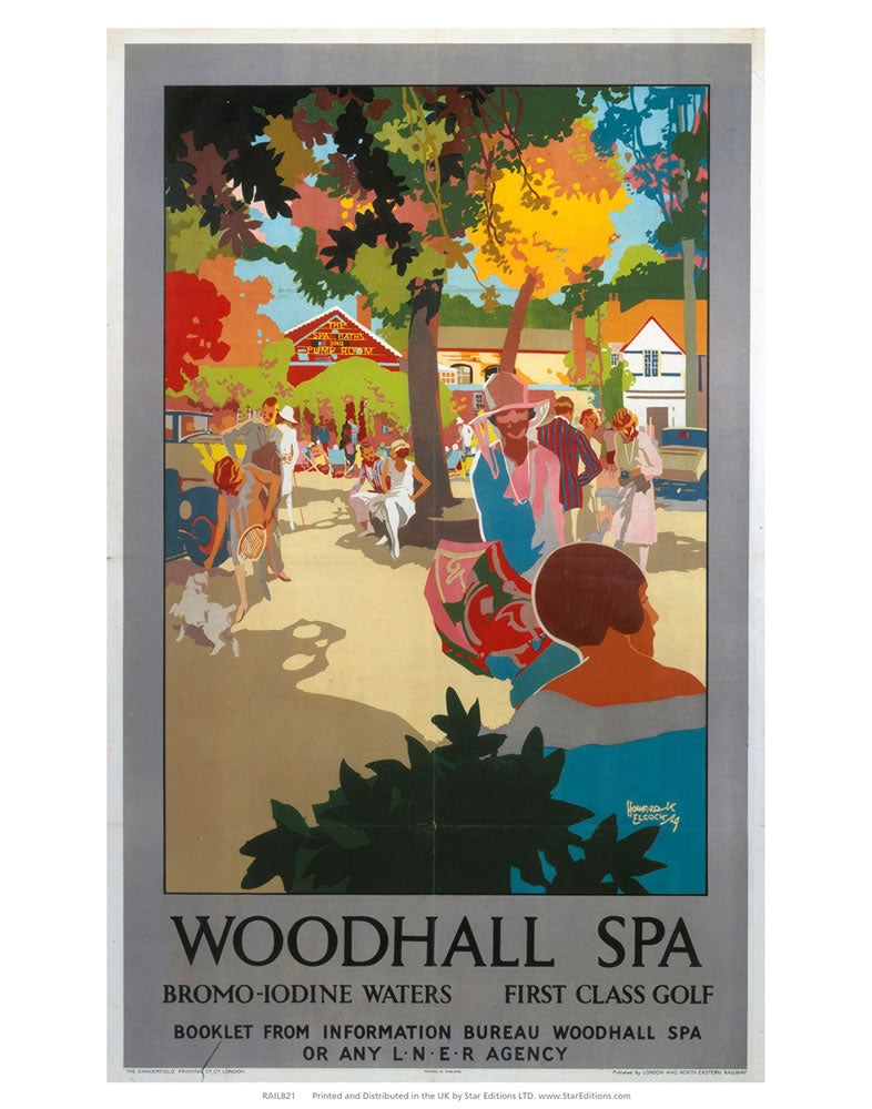 Woodhall Spa Dromo-Iodine waters and first class golf 24" x 32" Matte Mounted Print