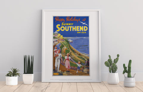 Happy Holidays At Sunny Southend-On-Sea - Premium Art Print