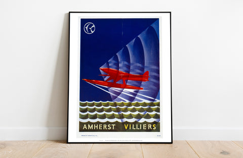 Amherst Villers - Red Plane - 11X14inch Premium Art Print