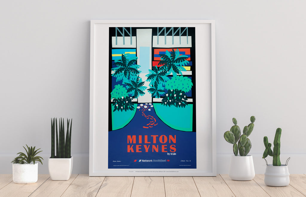 Milton Keynes By Train - 11X14inch Premium Art Print